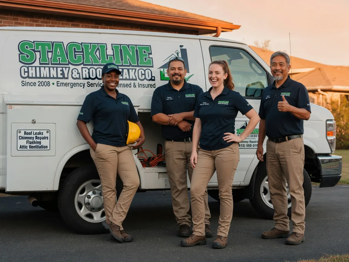 Chimney flashing repair company in Sparks, OK